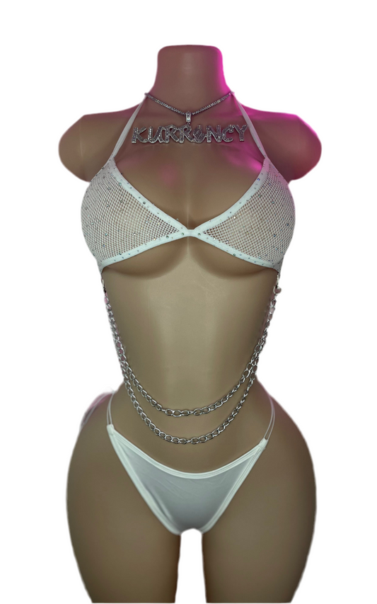 Shimmer White 2pc Bikini Set