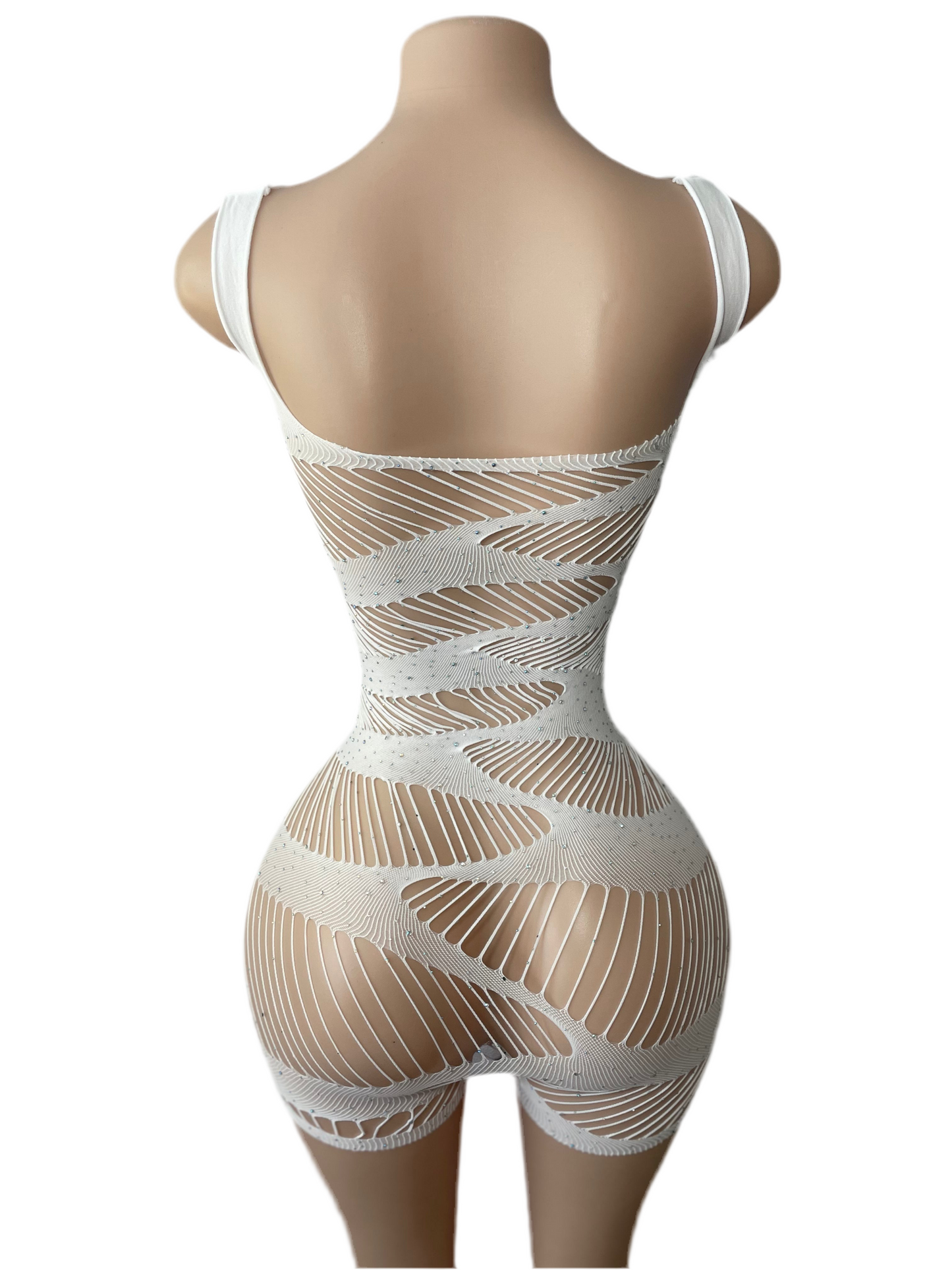 Club Girl White Romper