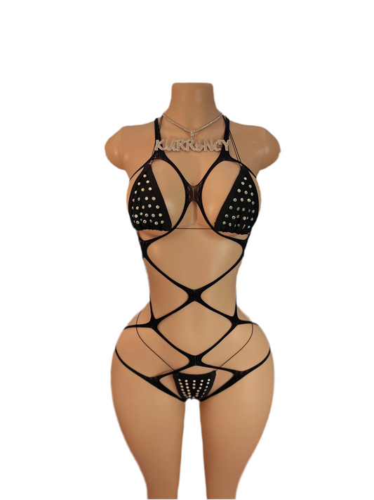 Edible Black 3pc Micro Bikini