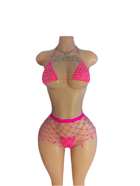 Flamingo 3pc Micro Bikini