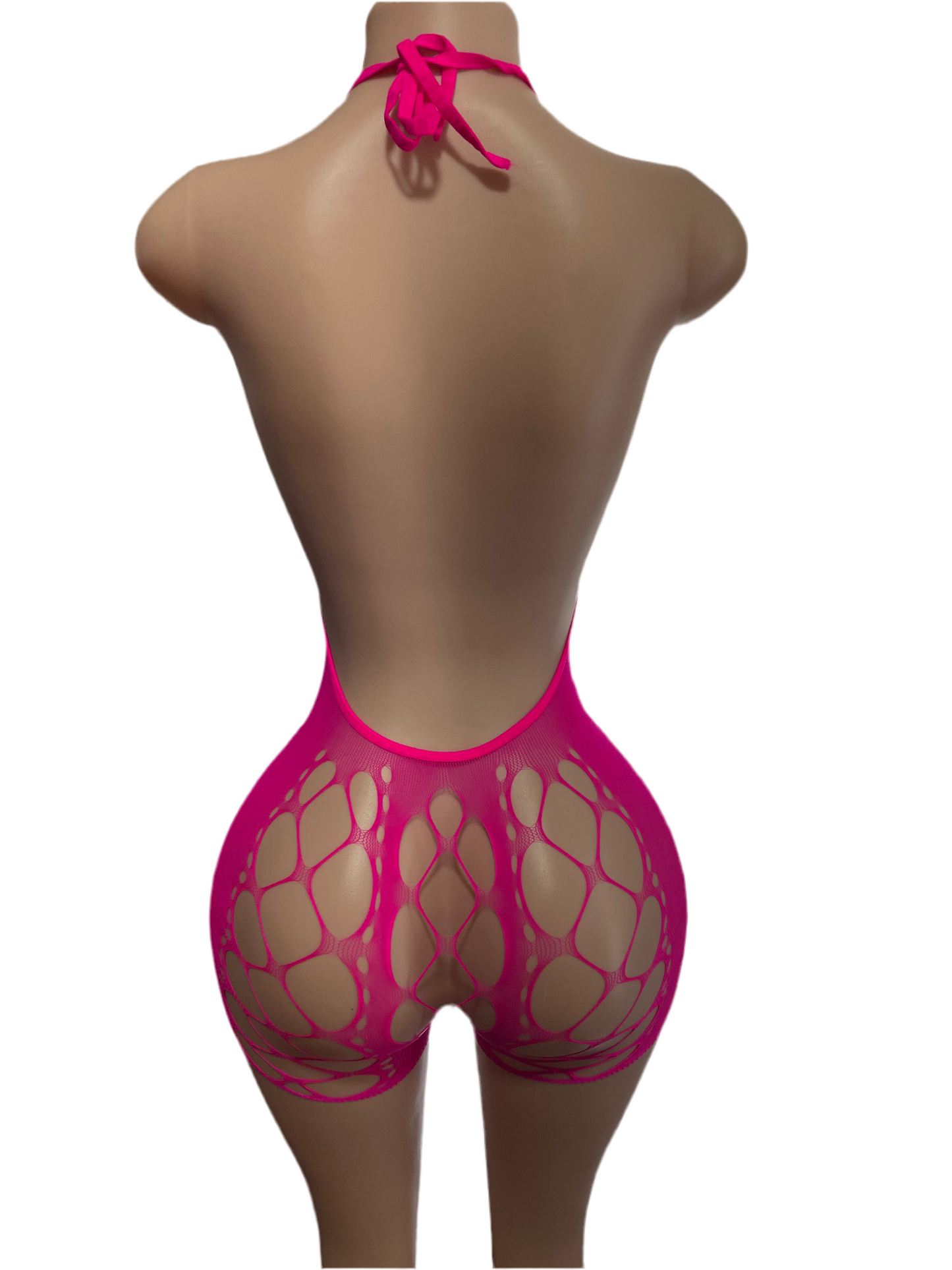 Pink Rhinestone Back-out Romper