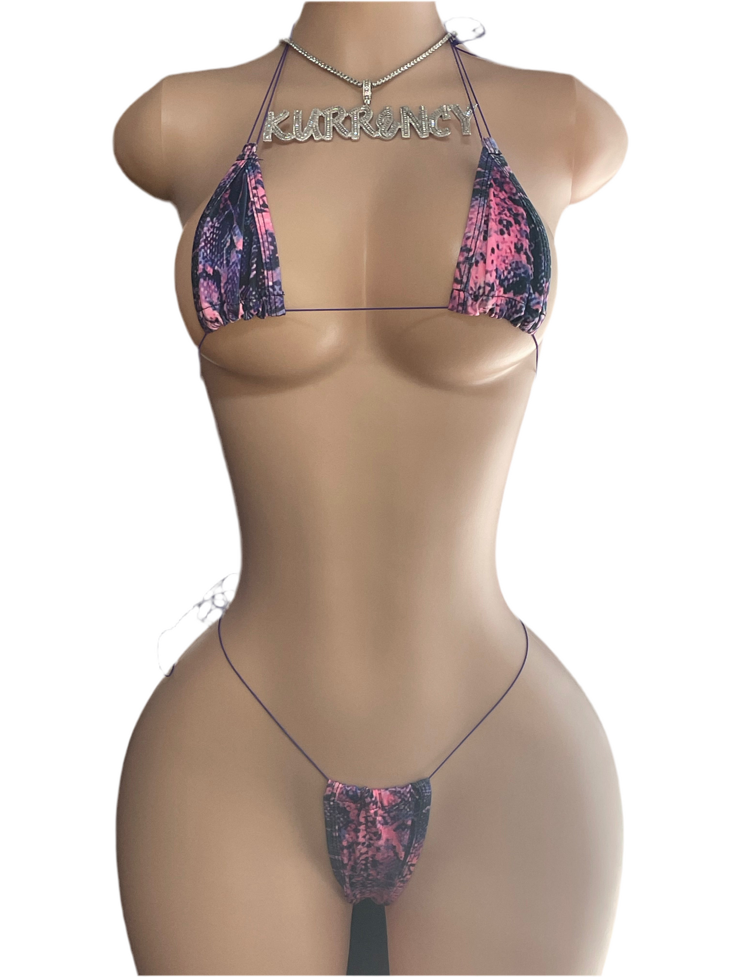 Pink Rattler Micro Bikini Set