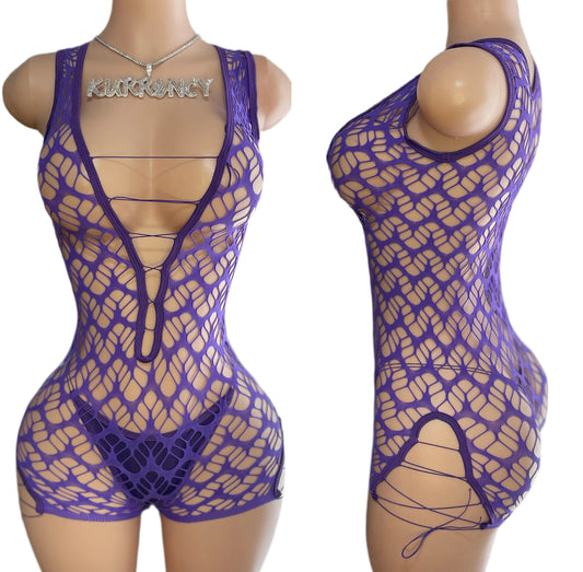 Daisy Lavender Romper w/ Thongs