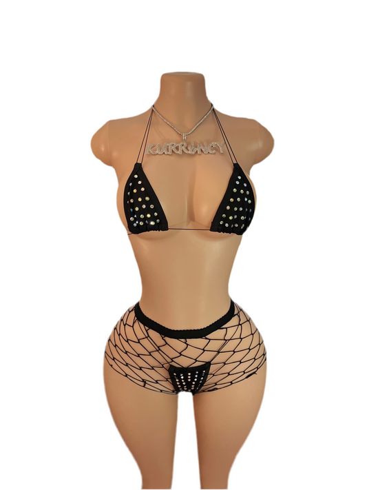 Black Ice Bikini 3pc Micro Bikini