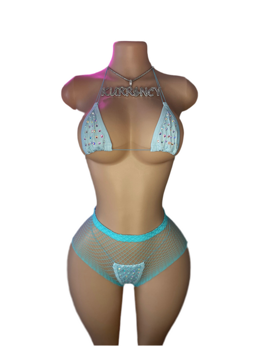 Baby Bleu Fever 3pc Micro Bikini