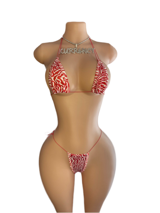 Candy-Cane 2pc Micro Bikini Set