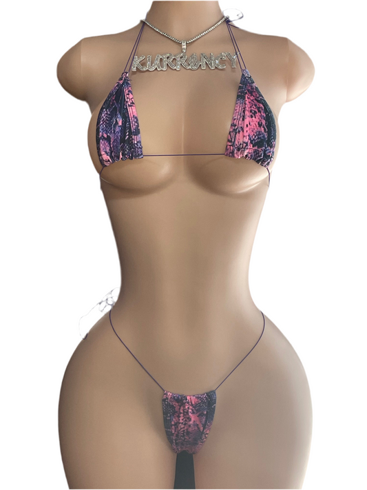 Pink Rattler Micro Bikini Set